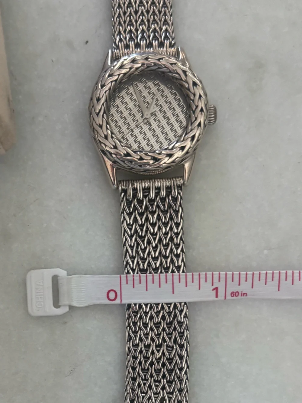 Vintage John Hardy Sterling Silver Woven Woman’s Watch